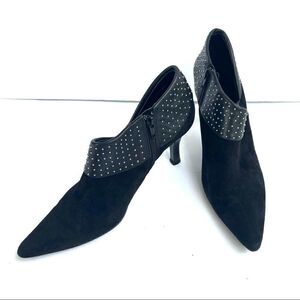 👠Vanelli suede pointed toe ankle boots with studs 9 N